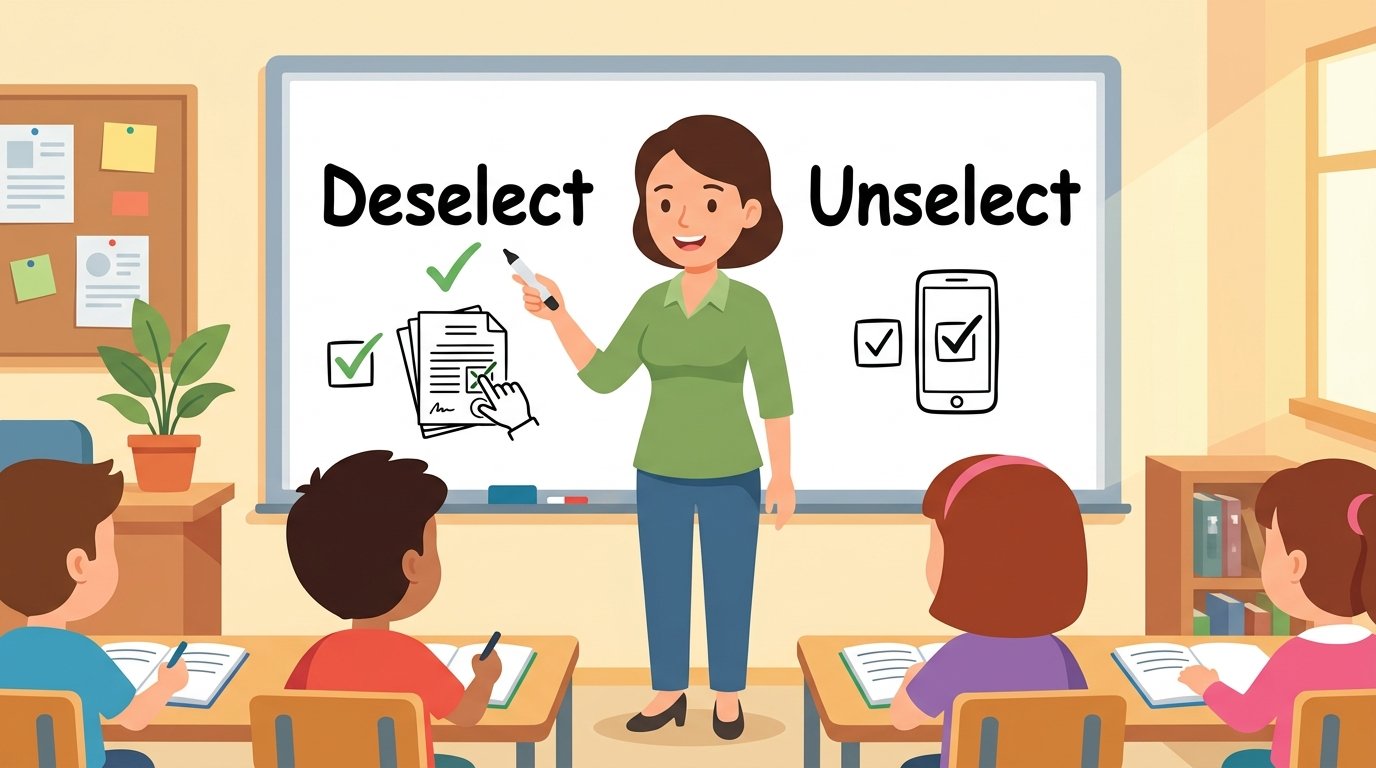 Unselect or Deselect