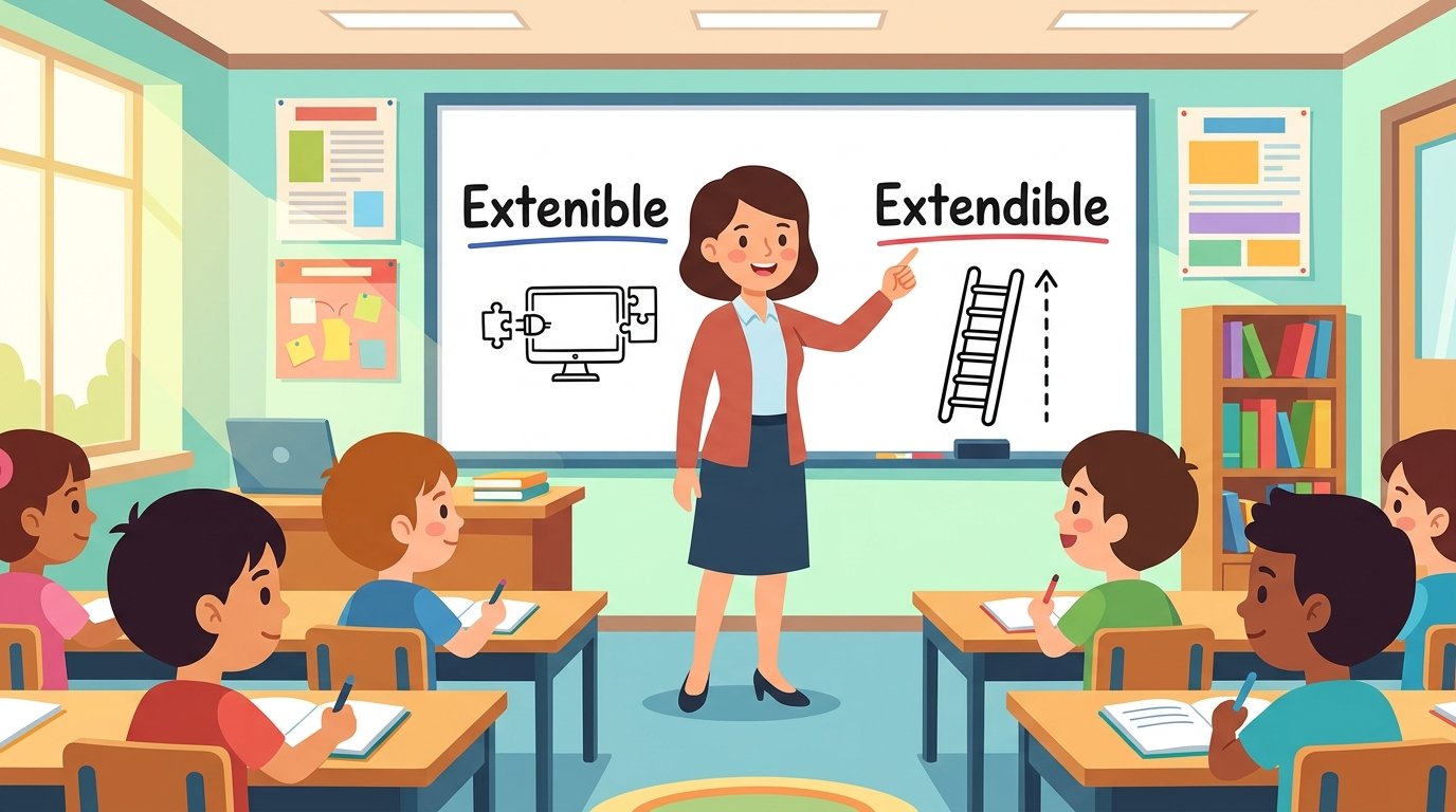 Extensible vs Extendible