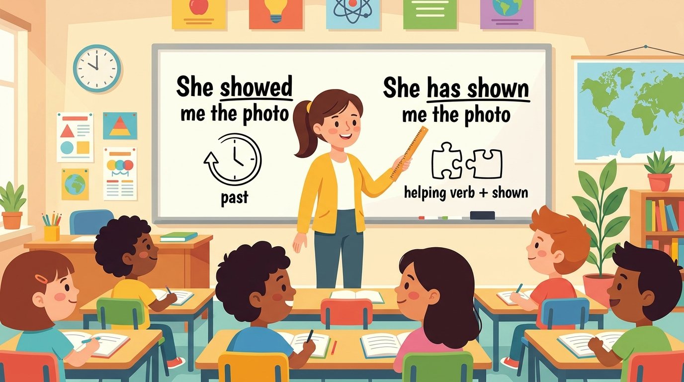 Showed or Shown