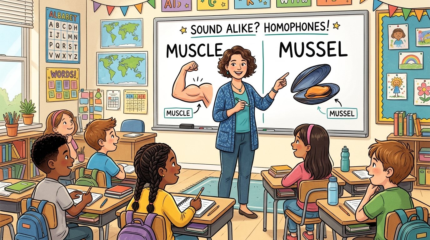 Muscle vs Mussel