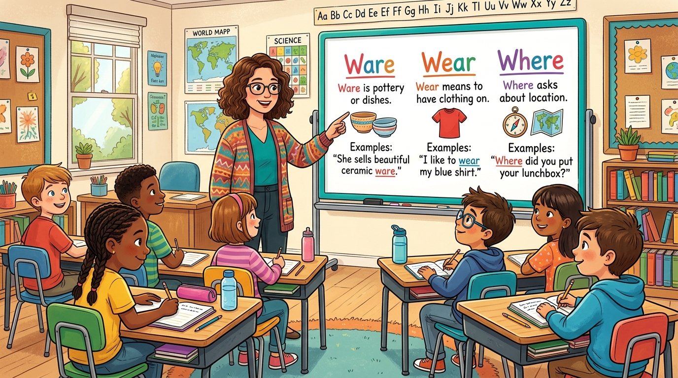 Ware vs Wear vs Where