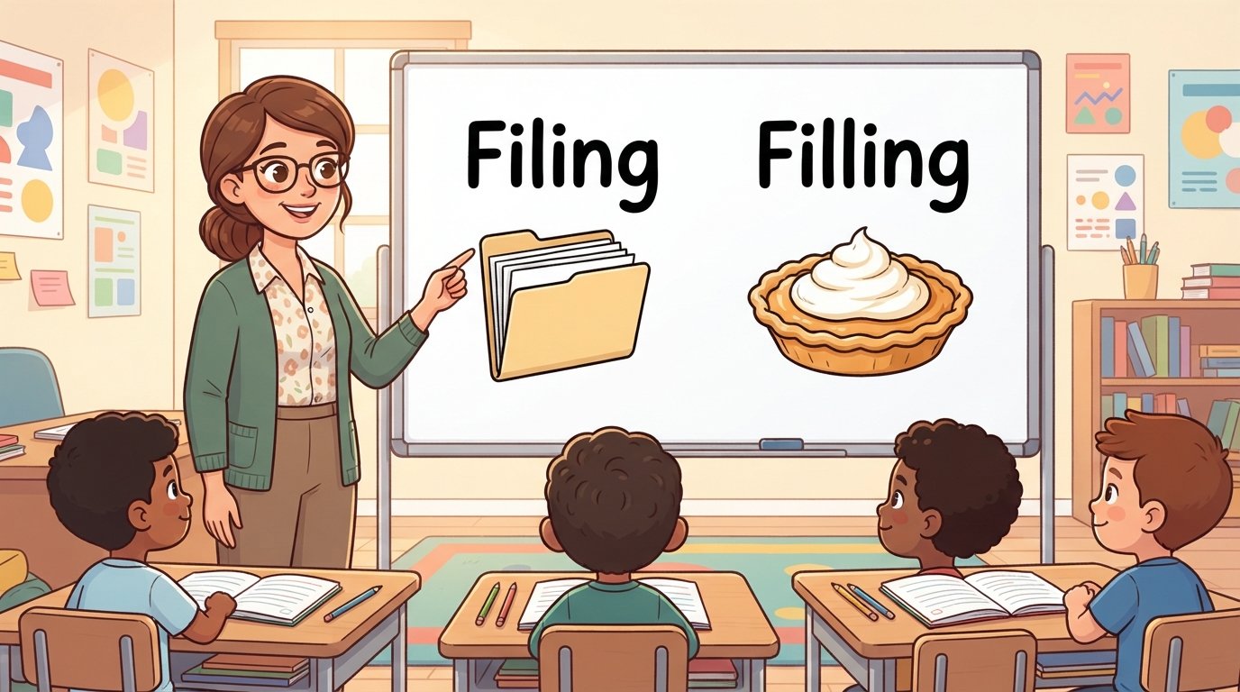 Filing vs Filling