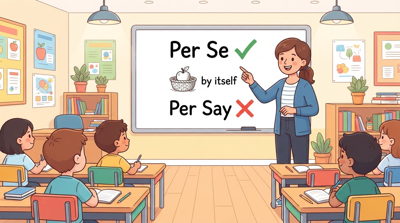 Per Say or Per Se
