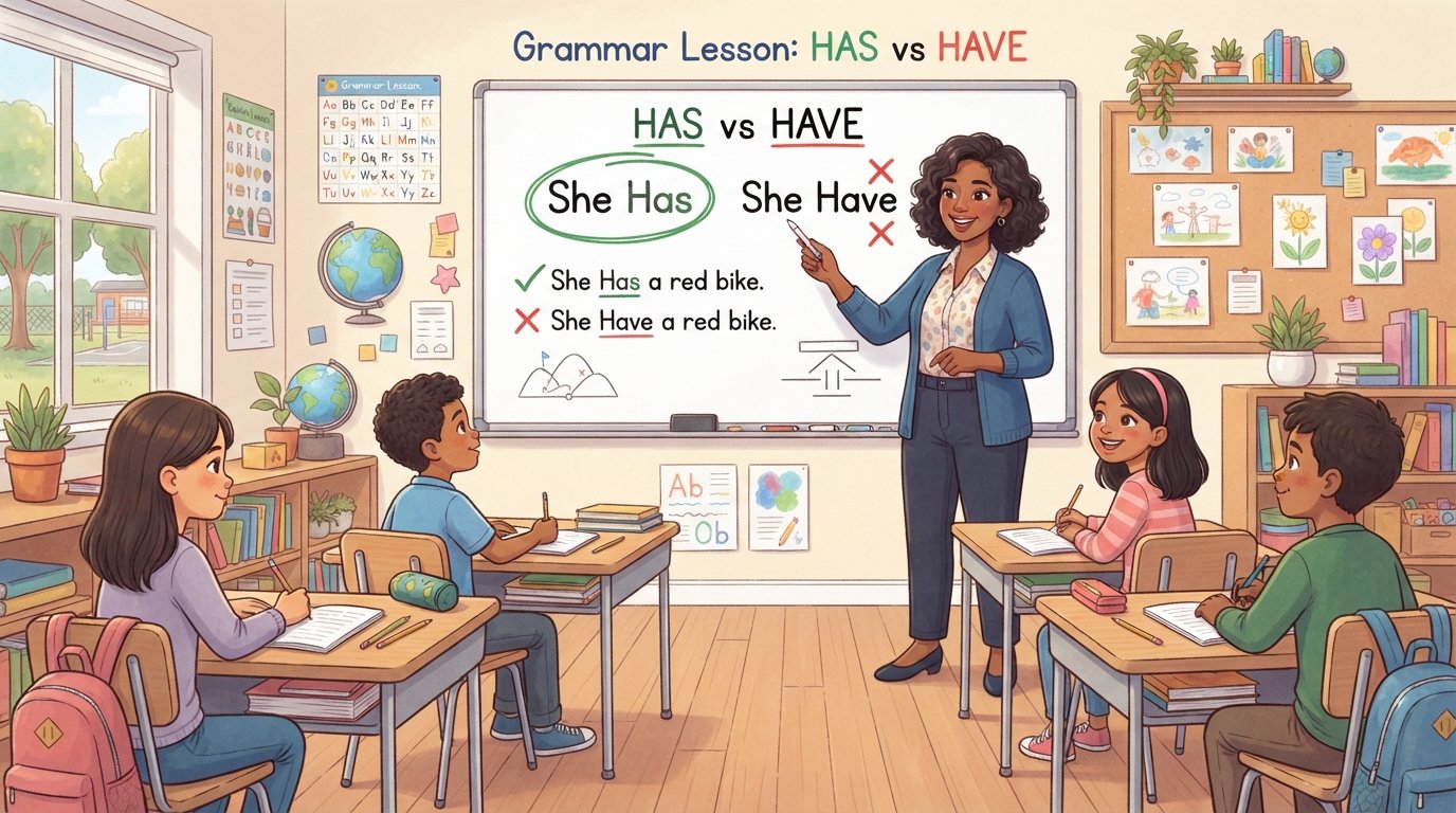 She Has or She Have