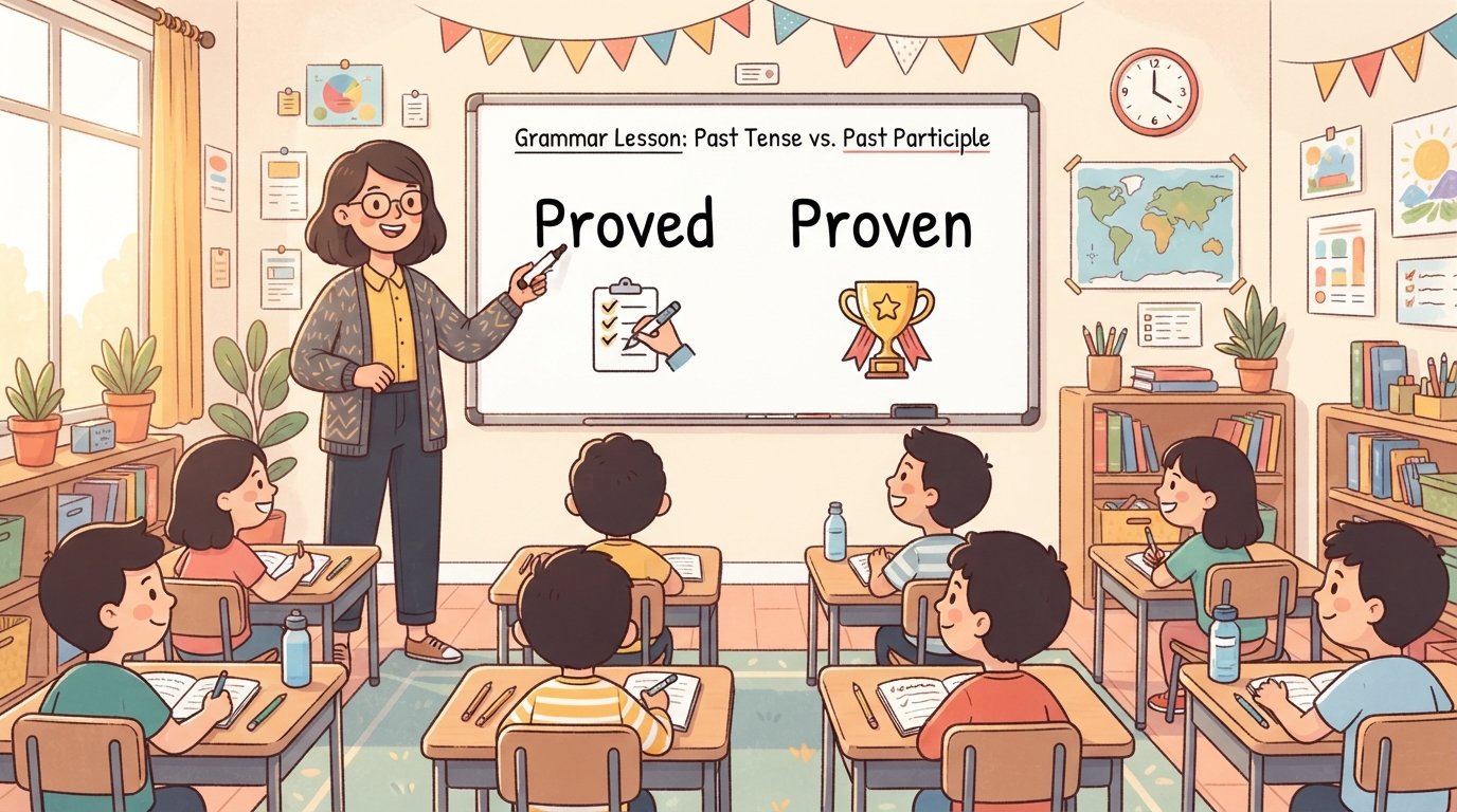 Proved vs Proven